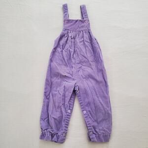 Vintage Purple Cord Overalls 24 months